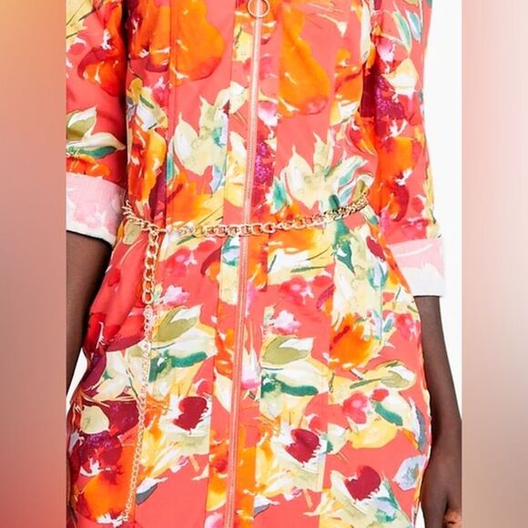 Guess Red and Yellow Floral Dress - Picture 5 of 9